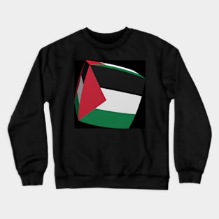 Palestine Flag cubed. Crewneck Sweatshirt